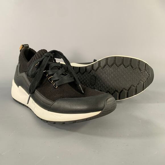 BUSCEMI Size 11 Black Knit Lace Up Lace Up Shoes main image 5
